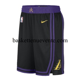 Basket Los Angeles Lakers Shorts Nike 2023-2024 City Edition Noir Swingman - Homme